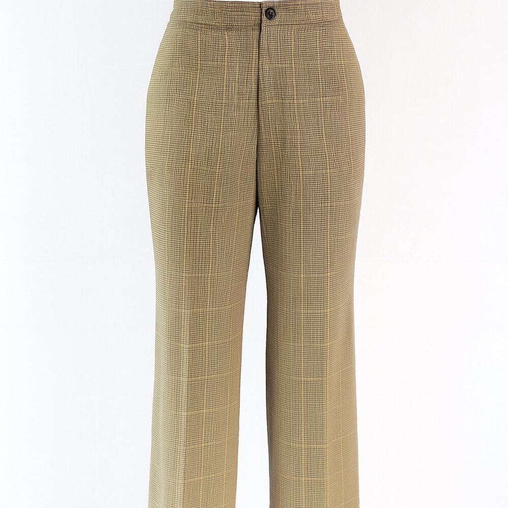 GAP Tailored Straight Leg Dress Pants Tan Beige Brown Size 10 Cotton Rayon - Picture 1 of 6